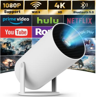 Mini Projecteur Portable 4K Android 12 avec Netflix – Full HD 1080P, Wi-Fi 6 et Rotation 180° pour une Expérience Cinéma Maison Incomparable